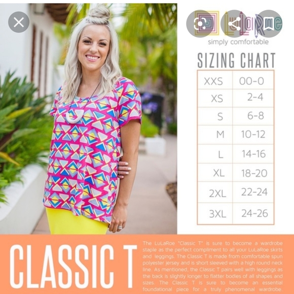 LuLaRoe Classic Tee sz Medium - Picture 4 of 4
